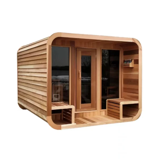Garden Corner Large Steam High End Luxury Outdoor Sauna Home Combination Bath Steam Wood Sauna Room