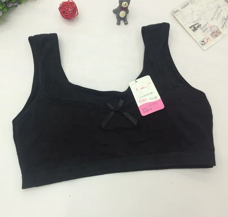 
Colorful design wholesale kids young girls underwear soft padded seamless bra 