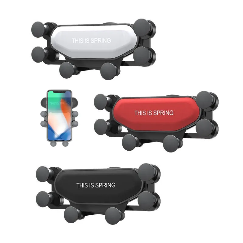 Авто сотовый телефон мобильный мини Air Vent Подставка Автомобильный гравитационный держатель телефона