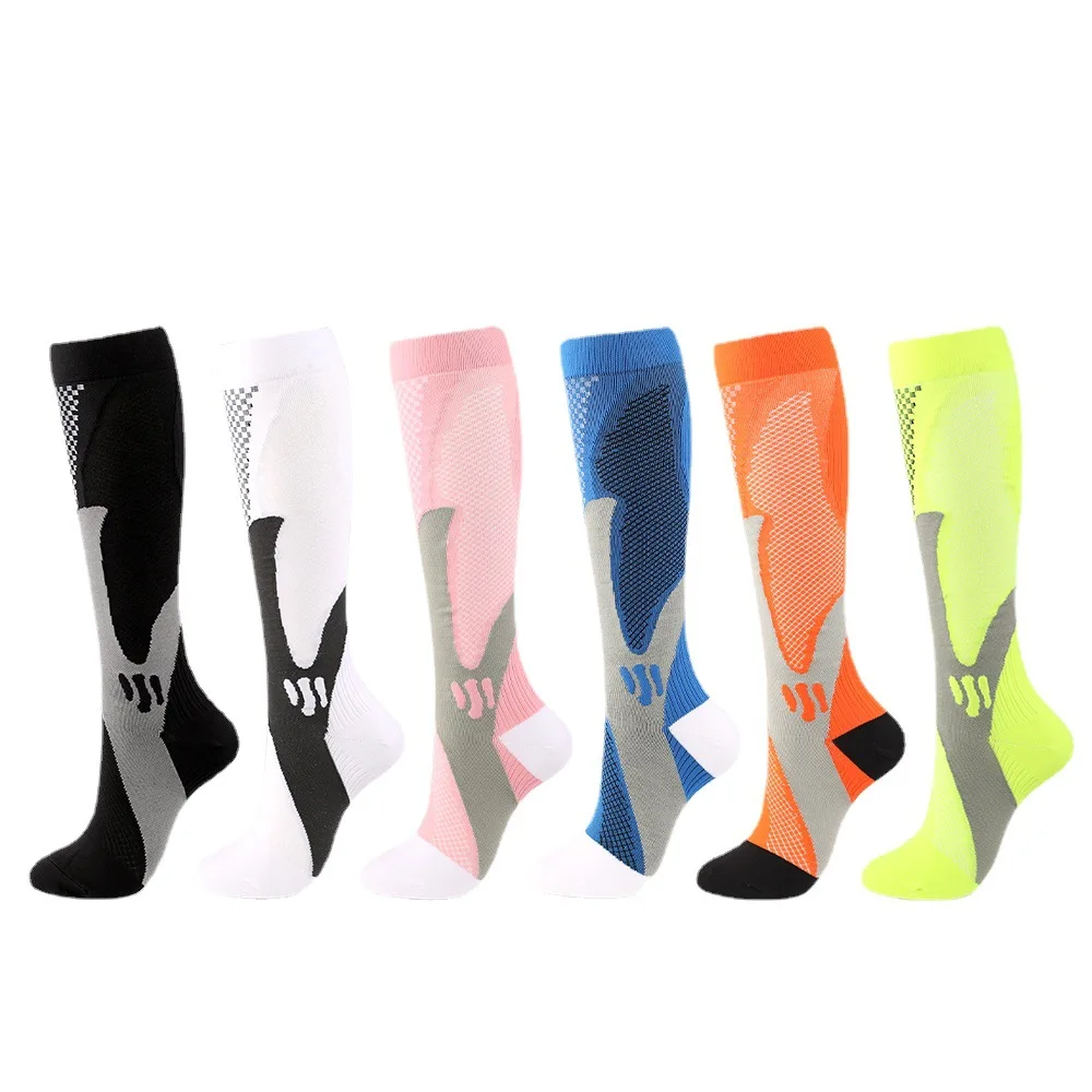 Customized Long Unisex athletic Outdoor Grip Compression Breathable Tights Socks Professional Sports Football Cycling Sock