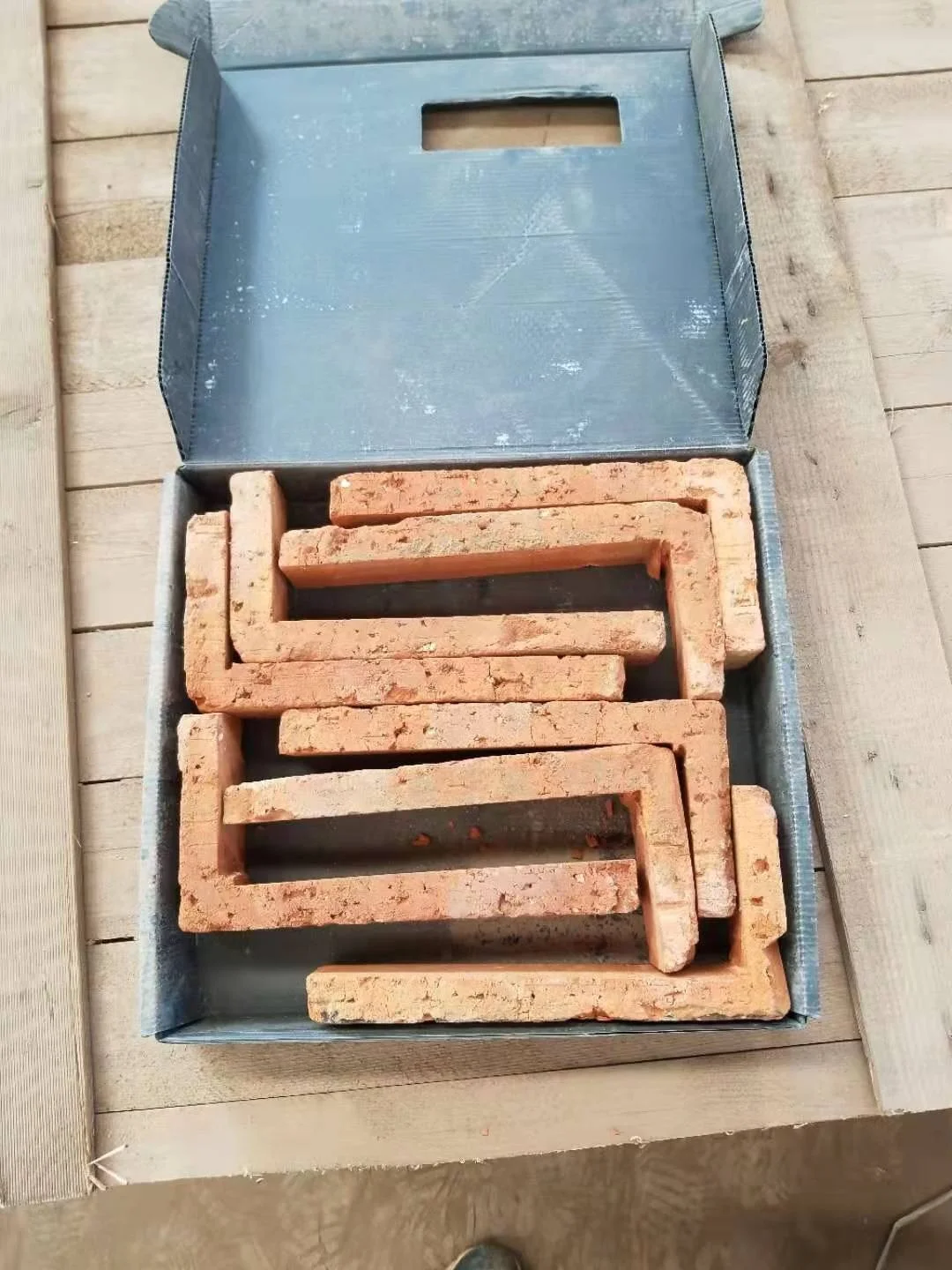 Exterior Residential Building Wall Red Clay Bricks