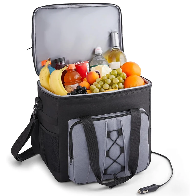 Factory 18L Soft Sided Car Truck RV Camping DC 12V Travel Portable Fridge Electronic Cooler Bag