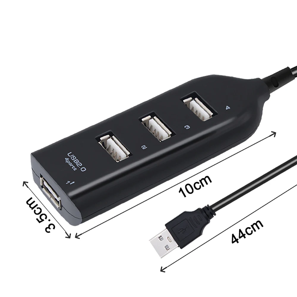 4 порта USB концентратор 2 0 Мульти разветвитель Используйте адаптер питания несколько расширитель хаб для