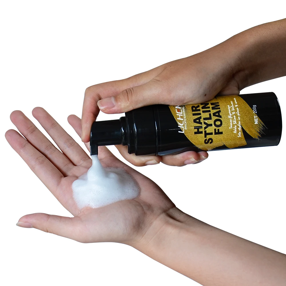 Быстрая доставка, мусс для завитых волос для косичек, фирменная этикетка на заказ, пена для укладки волос