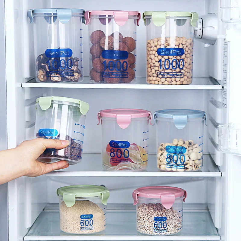 Wholesale Plastic High Quality Home Transparent Seal Food Storage Container Plastic Food Storage Box With Airtight Lid