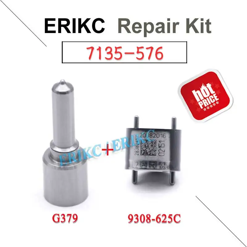 Комплекты для ремонта форсунок ERIKC common rail 7135-576 клапан 9308-625C 28236381 дизельное сопло H379 G379 delphi
