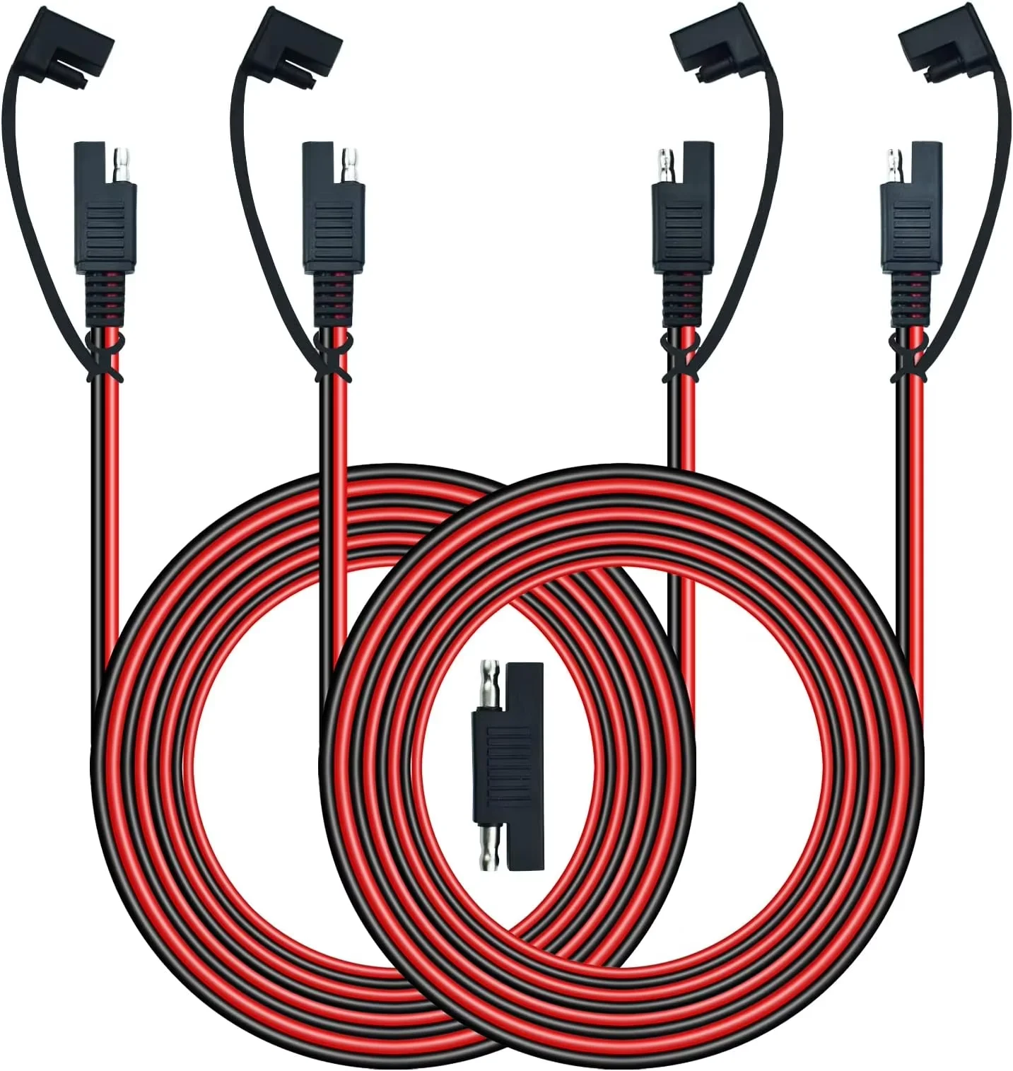 16awg Sae To Sae Solar Extension Cable 25ft Pvc Insulated Automotive Charging Adapter With Sae Plug For Solar Panel
