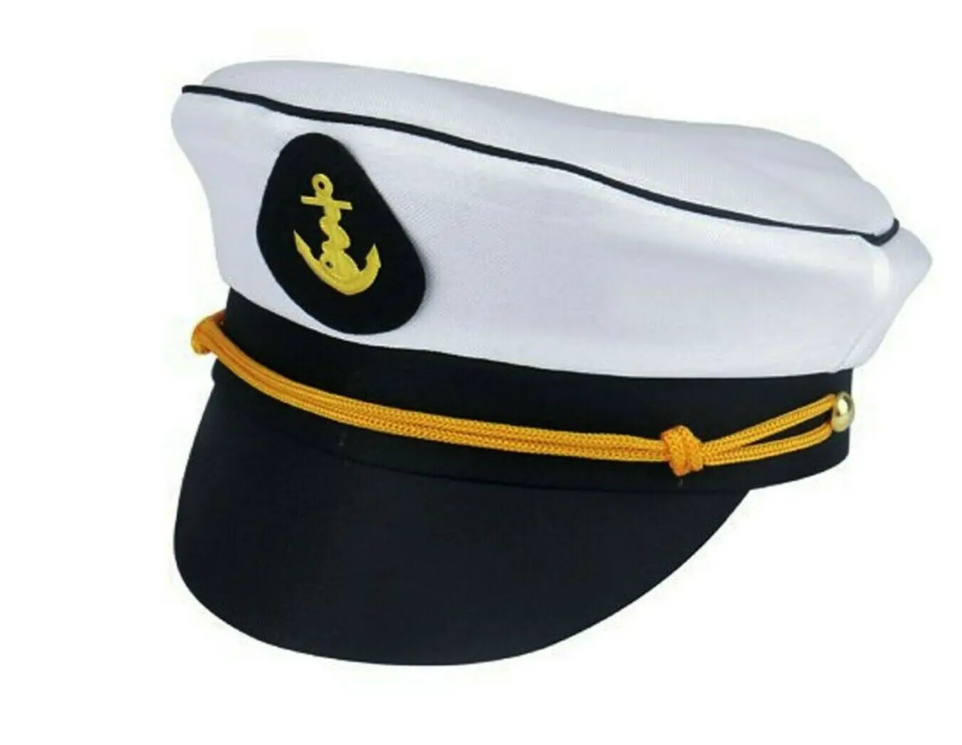 CAPTAIN HAT SAILOR CAP NAVY MARINE FANCY DRESS COSTUME ACCESSORY HEN STAG