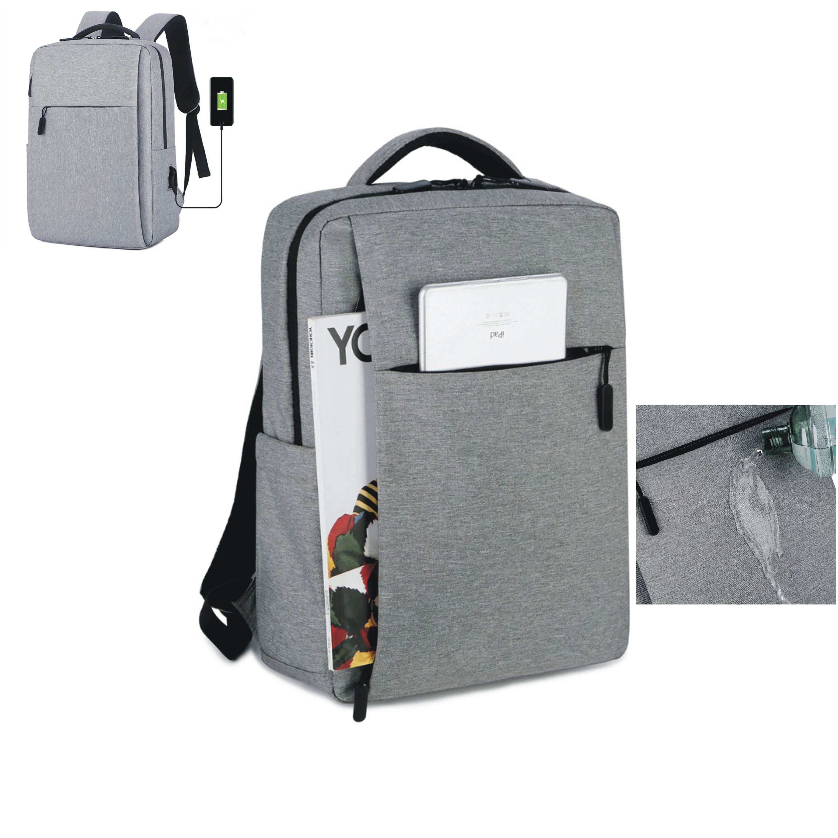 Лидер продаж на amazon, мужской рюкзак, повседневная Легкая водонепроницаемая сумка для ноутбука