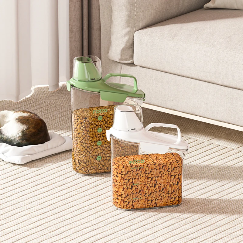 Marketing hot selling PET material food storage fridge organiser laundry detergent cereal containers storage dog food container