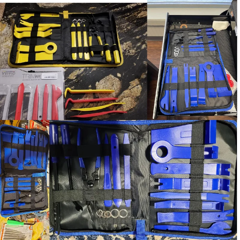 Promotional Car Door Fastener Panel Disassembly Repair Set Automotive Plastic Upholstery Pliers Trim Removal Tool Set With Bag