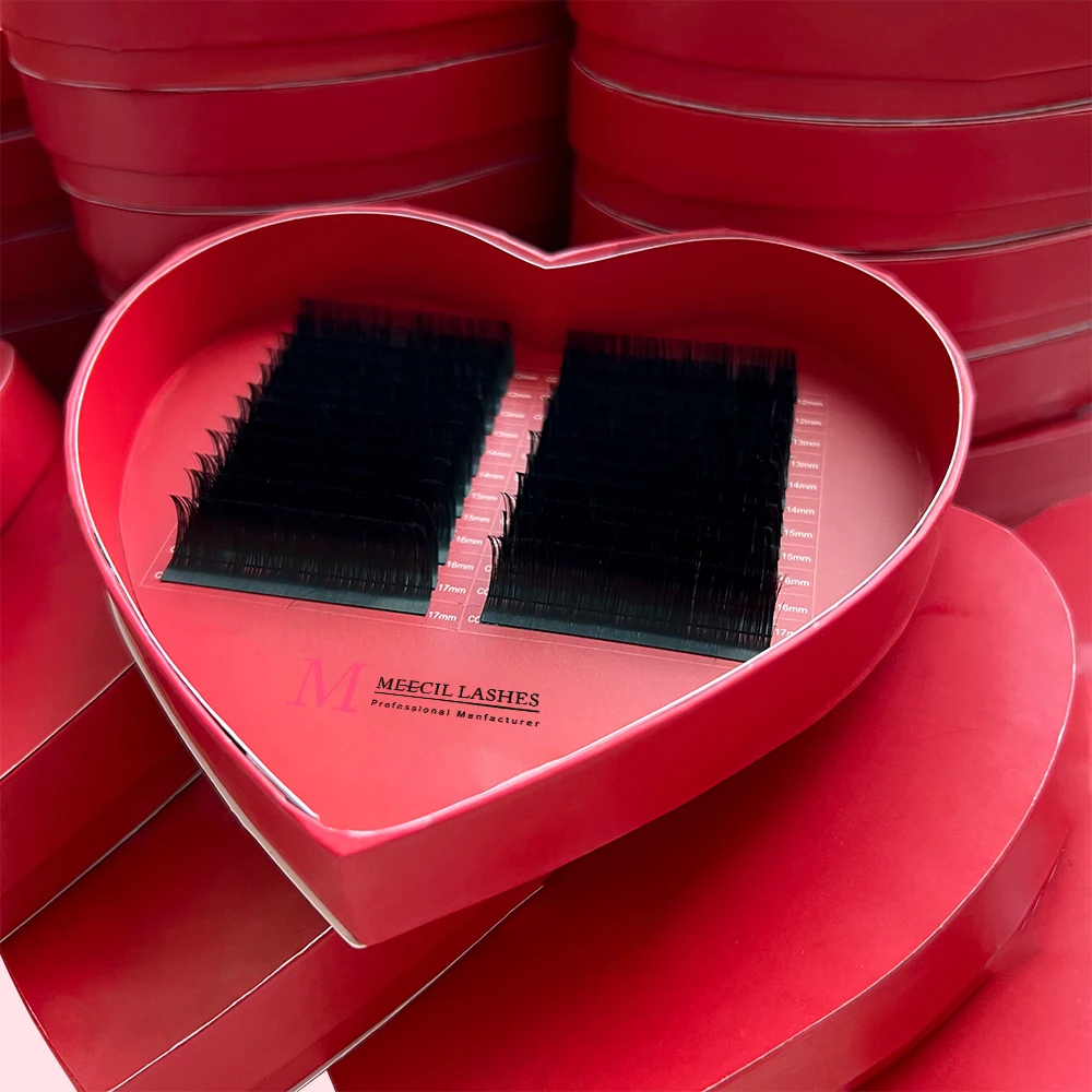 Korean PBT FIBERS wholesale private label lashes 0.10mm 3d russian volume lashes