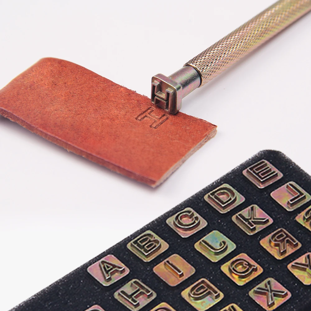 High quality 6mm/3mm Handmade DIY Art Alphabet stamp punch set leather Stamping Tools Set