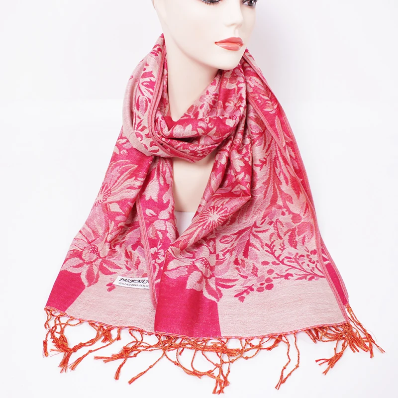 New Fashion Elegant Scarf Crepe Plain Hijab Scarf Flower Design Arab Muslim Hijab