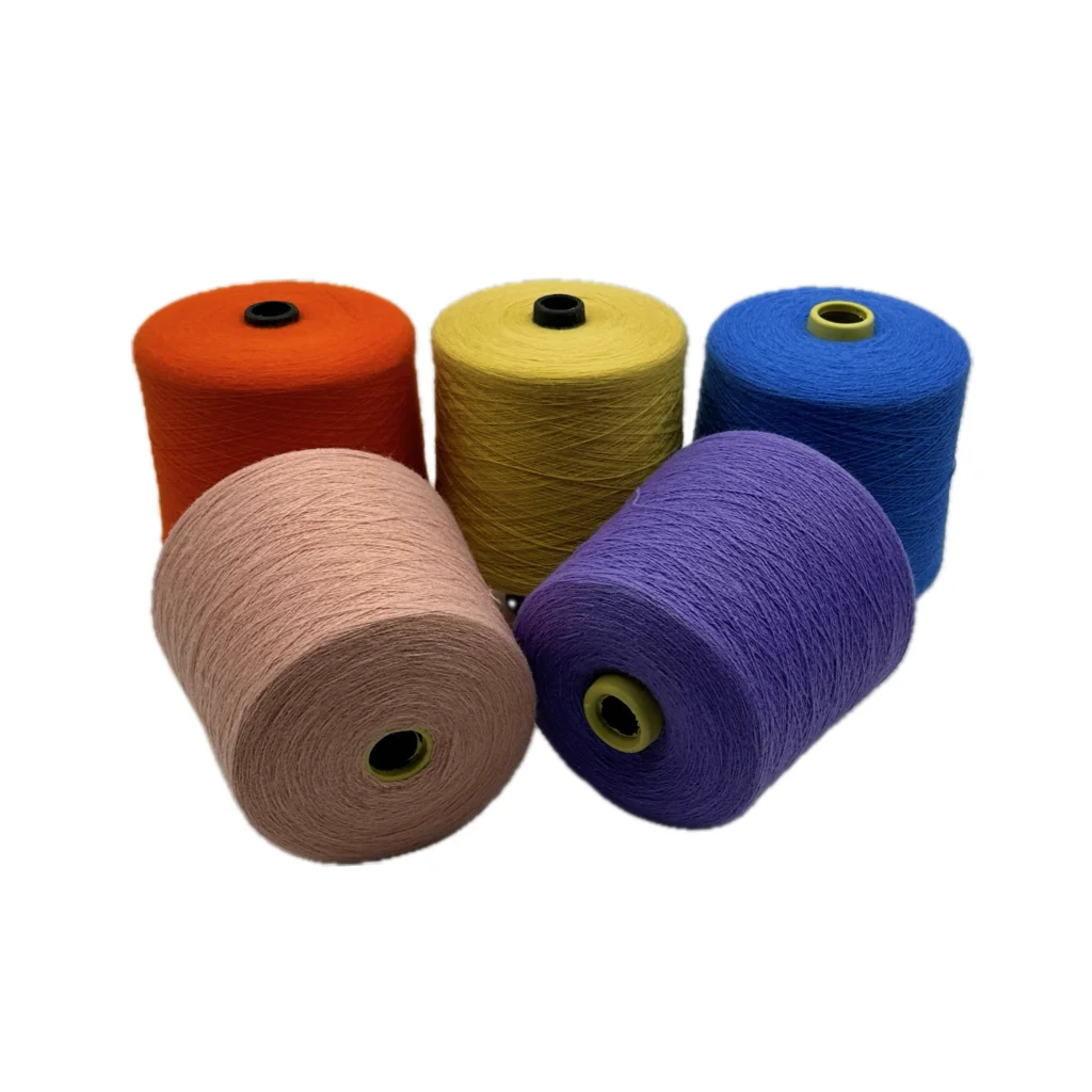 Low Price Cotton Yarn Price Colorful Regeneration Bulk Undyed Cotton Blend Yarn For Needle Knitting