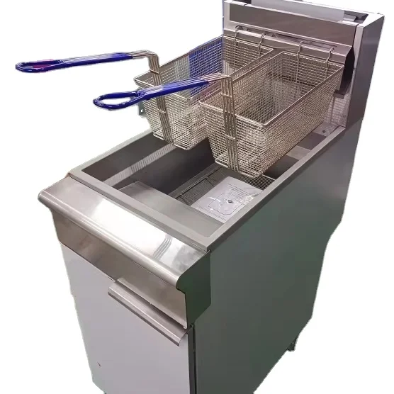 Commercial heavy duty double tank propane gas commercial fryer thermostat fryer gas gas