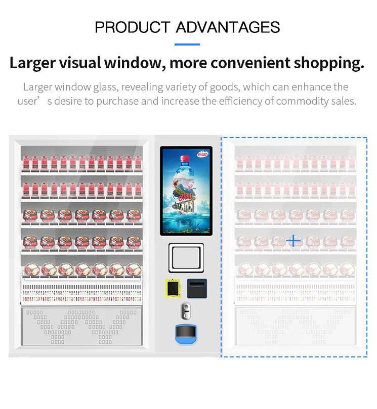 vending machine with touch screen vending machine with elevator for vegetables fruit salad