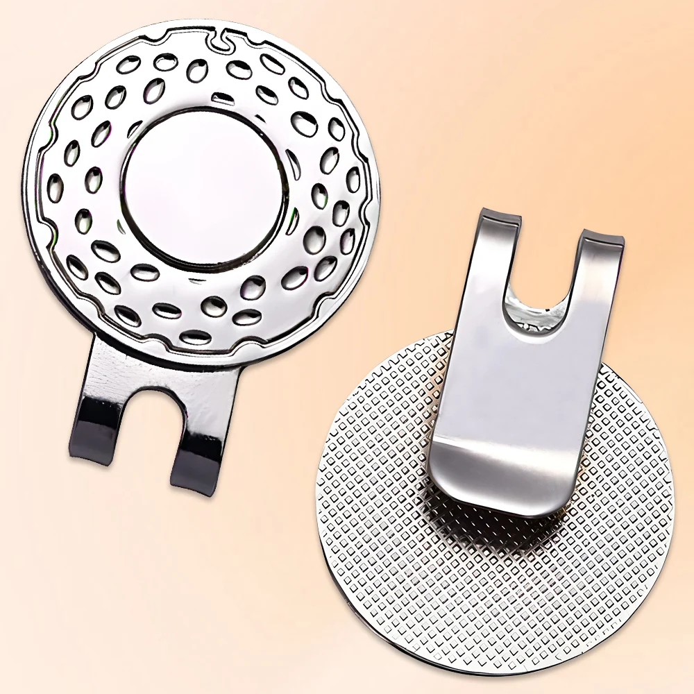 Wholesale golf hat clip with custom marker blank golf clip metal bulk magnet golf ball marker