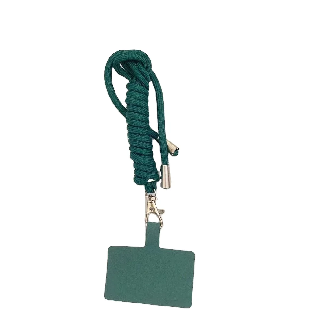 Universal Adjustable Crossbody Nylon phone case cord Tether Patch Mobile Phone Lanyard For All Smartphone Straps with Patch