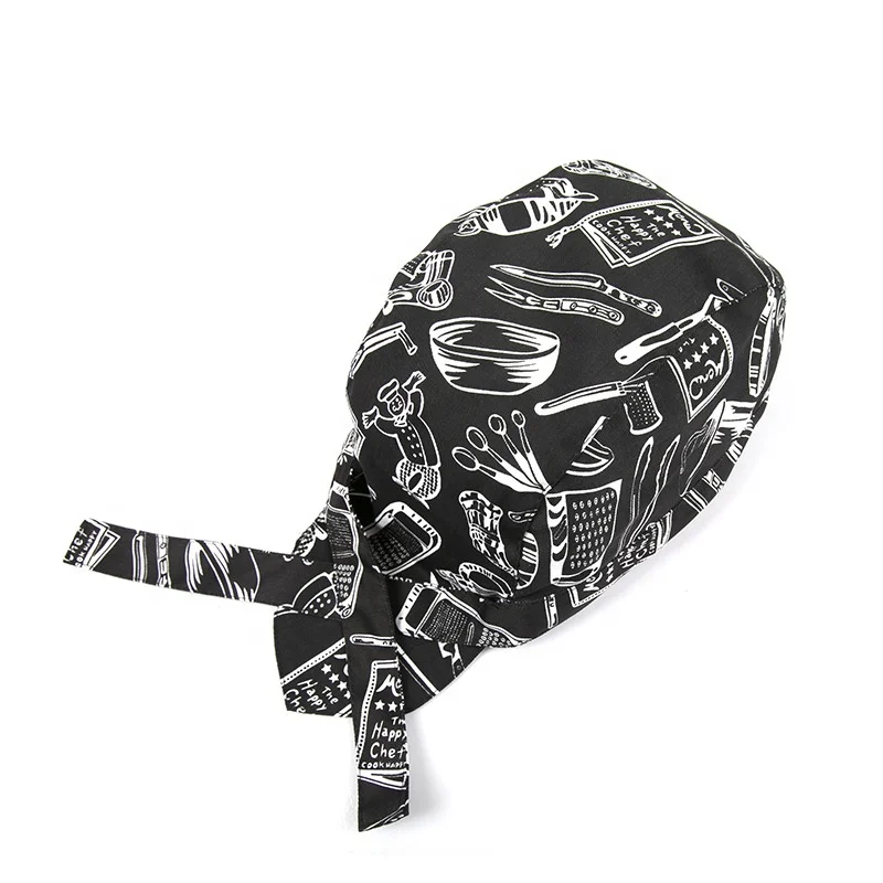 2022 Hot-Sale Custom logo Multiple Printed Head Hat Nurse Hats Nurse Scrub Hats For Women