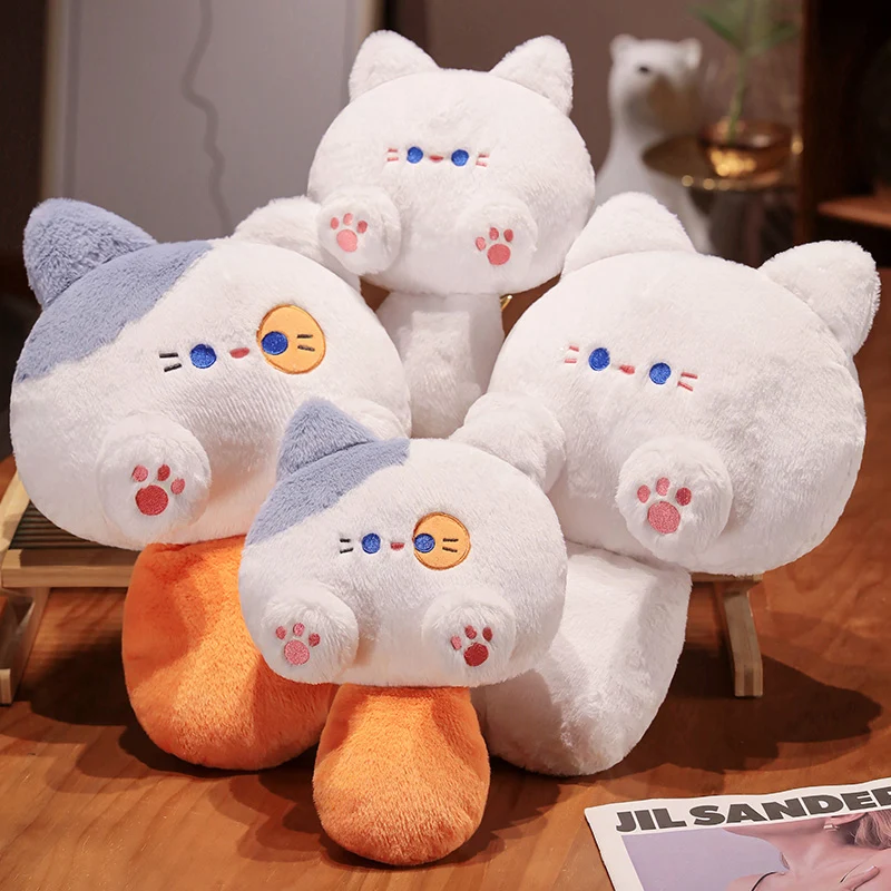 Wholesale new design cute stuffed animal plush toys lovely cat plush doll gift for kids