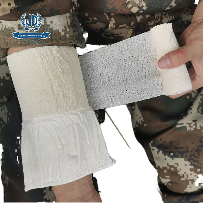 A-Shield Sample Available 50% OFF Trauma Kit Emergency Compression Bandage Long Stretch Self-Adhesive Bandages For First Aid