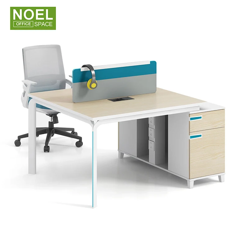 Modern Office Staff Table Workstation for 2/4/6/8 Person E1MFC High Standard Modular Office Furniture