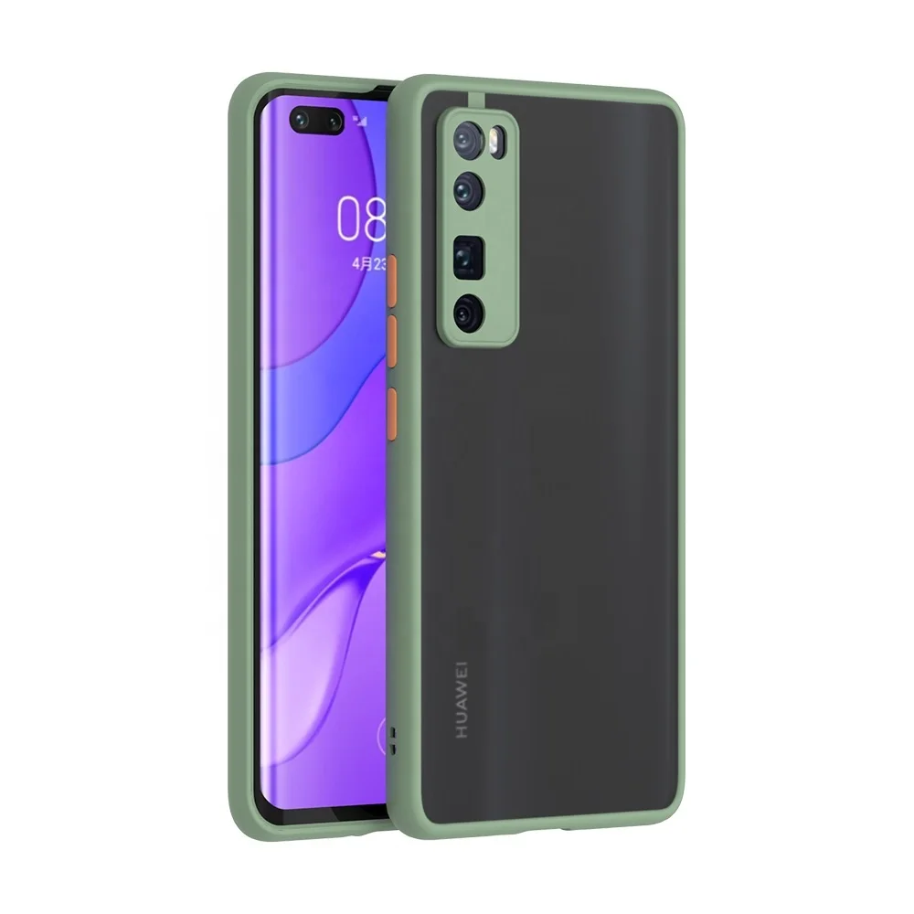 Hot Deals TPU Frame Translucent PC Phone Case Back Cover for Huawei nova 7 Pro P40 P30 Mate 30 20 lite Y8p Y8s Enjoy Z Y9 Prime