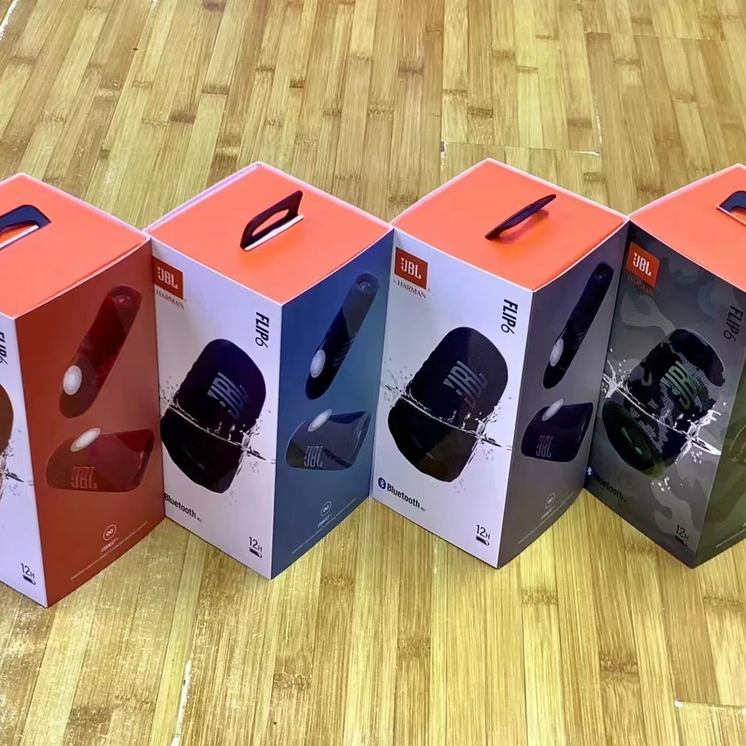 2023 Waterproof Portable FLip6 Speakers Outdoor Sports partybox Wireless BT Speaker Flip6 with TF USB FM AUX