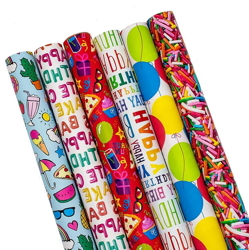 
Custom beautiful Roll christmas gift Wholesale christmas wrapping paper for Wedding, Birthday, Holiday, Baby Shower Wrap 
