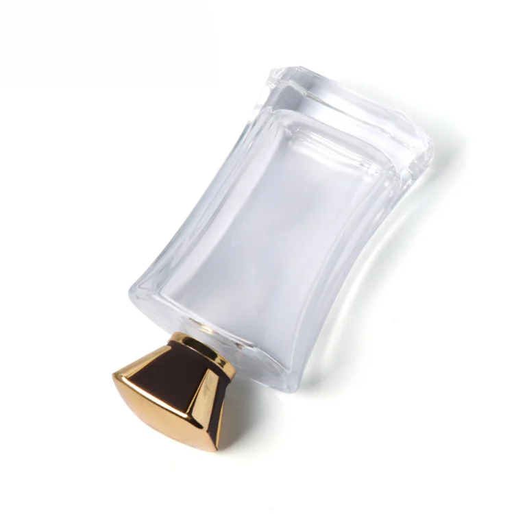 Free sample designer 30 50 ml vintage perfume glass square frosted bottle crimping for turkey