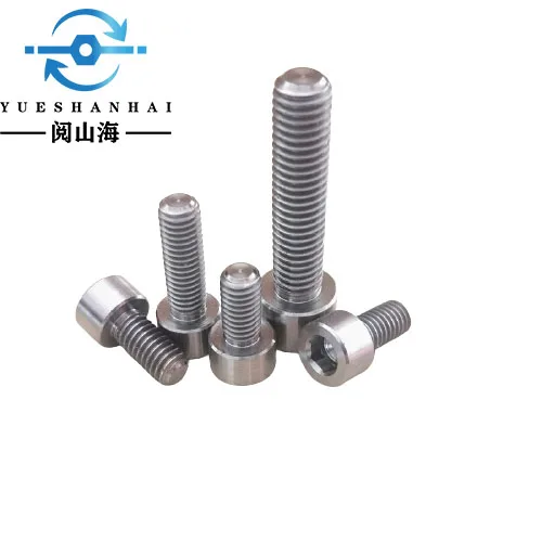 All Size M2 M3 M5 M6 M8 ISO 4762/ DIN912 Titanium Gr1 Gr2 Hexagon Socket Head  Screws Hex Bolts