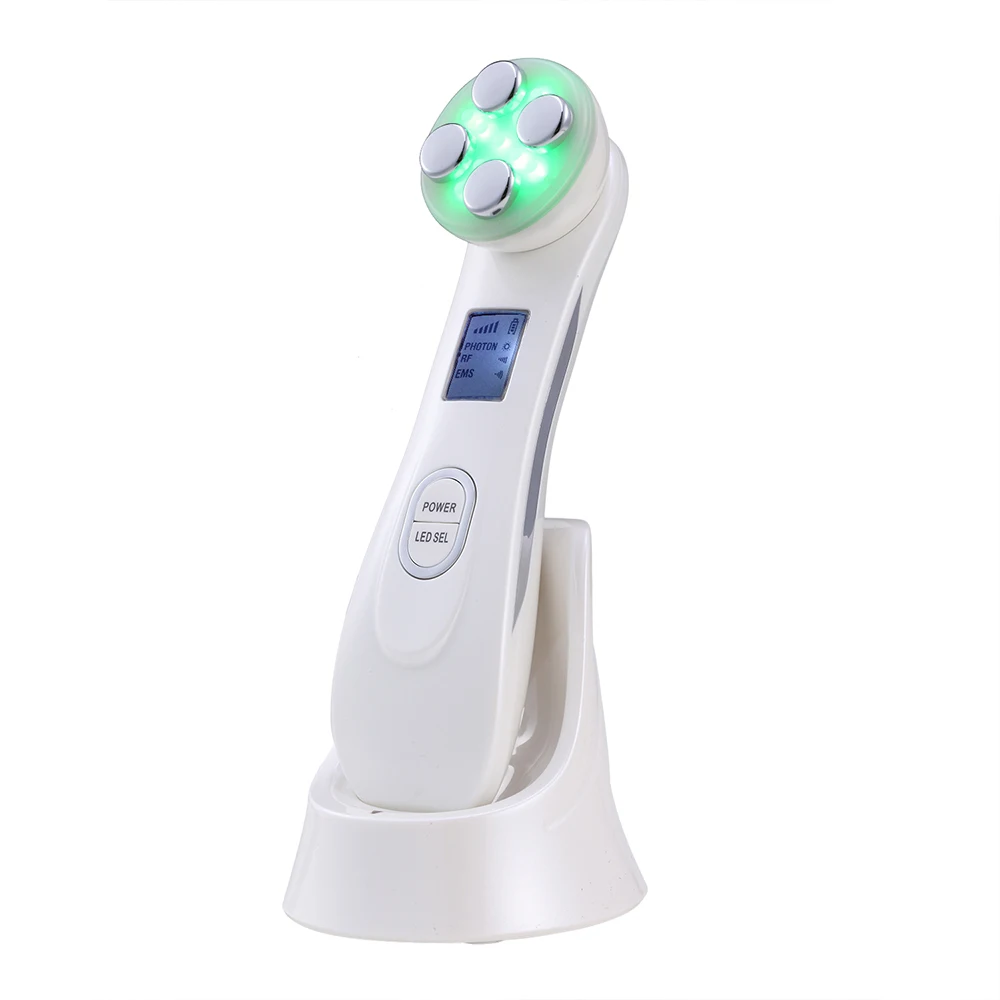 5 in1 RF EMS Wrinkle Remover Radio Frequency Led Light Photon Therapy Face Lifting Anti-aging Home Face Beauty Equipment