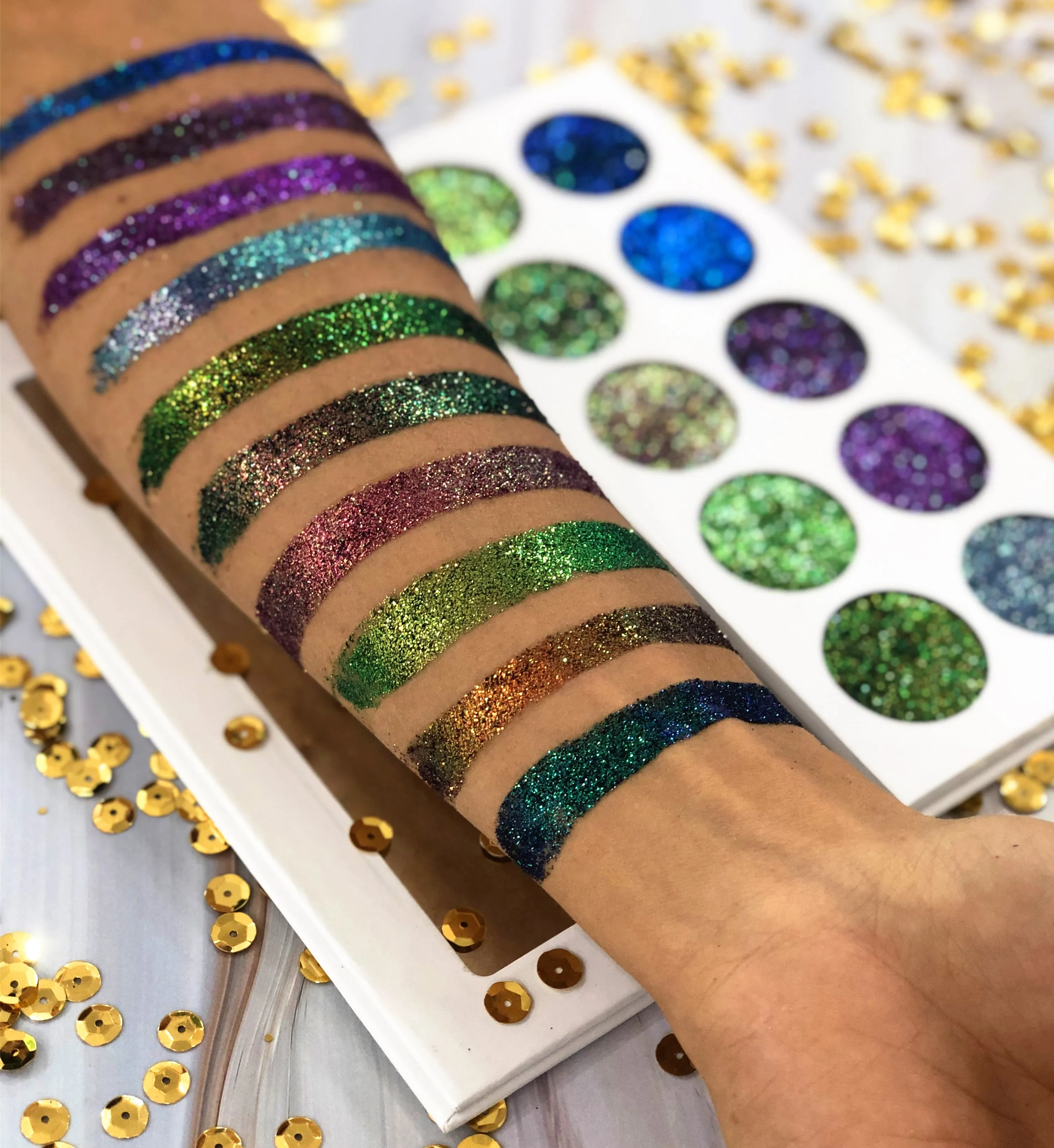 
Eye Shadow Palette Private Label 10 Colorful Glitter Eye Shadow 