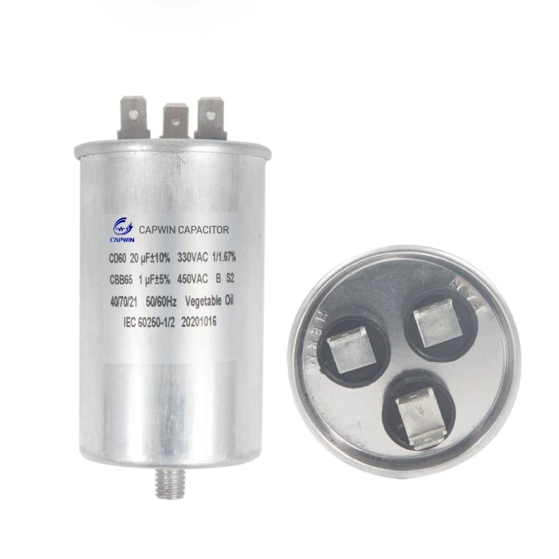 Self healingP2 S2 explosion protective aluminum case motor run oval CBB65 capacitor