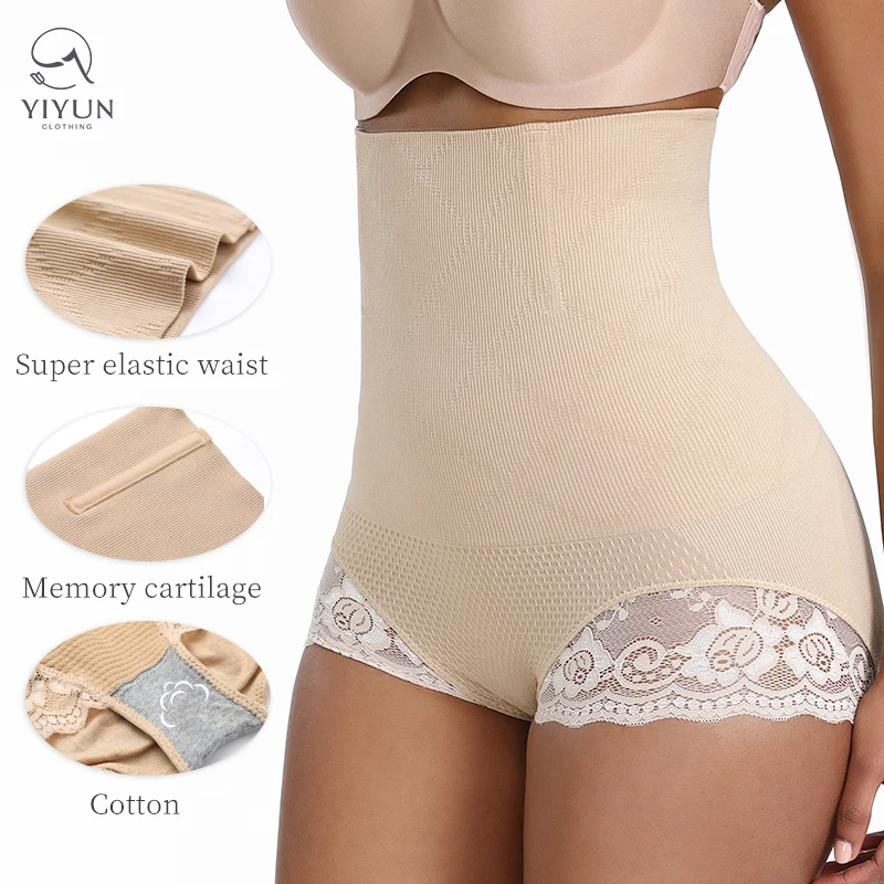 YIYUN Best Women Lace Black High Waist Seamless  Body Shaper Tummy Control Butt Lift Plus Size Underwear Women Shapewear