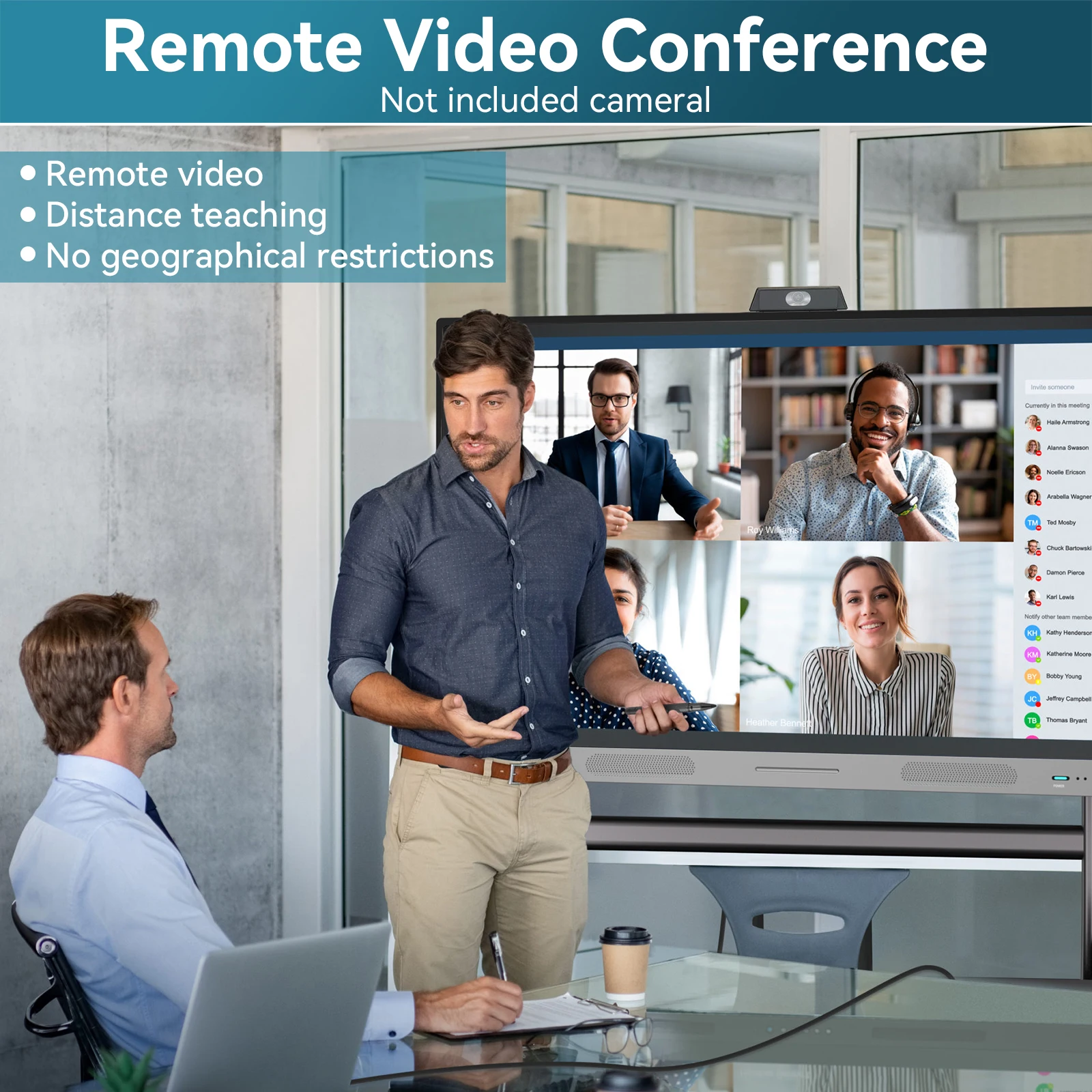 Dragonworth 65 75 86 inch 4K HD Infrared Monitor All in One Interactive Digital Board Touch Screen Smart TV for classroom