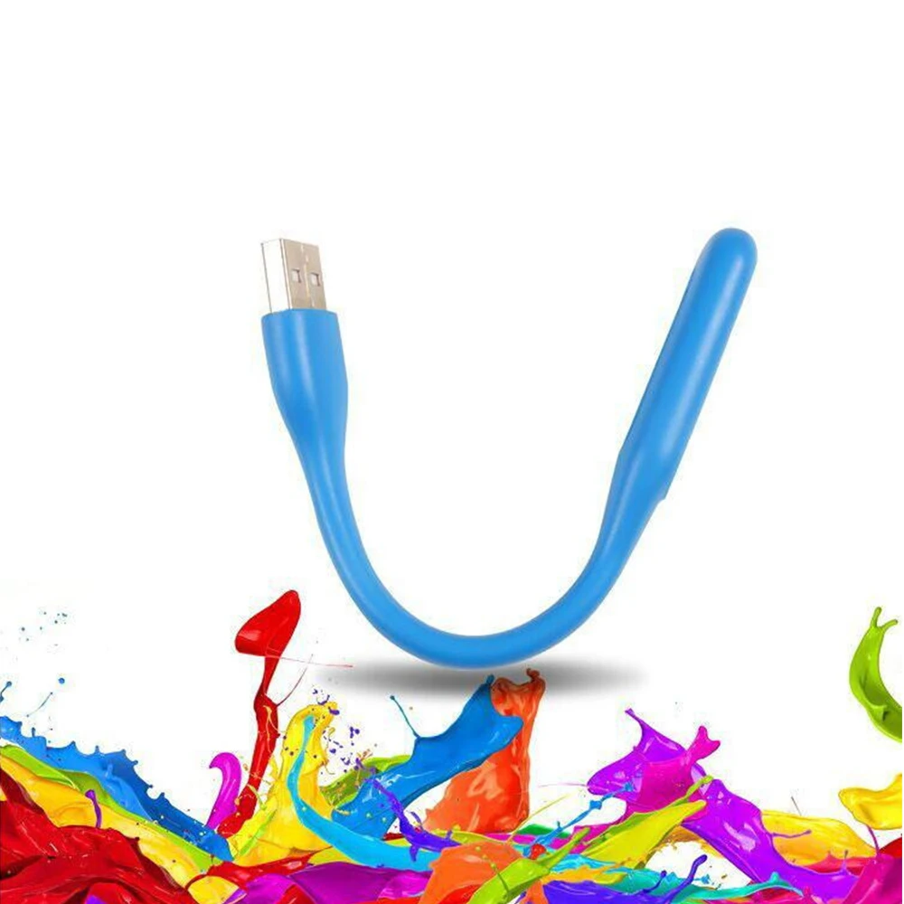 Многофункциональная многоцветная Сгибаемая портативная зарядка мини USB Светодиодная лампа ночник для