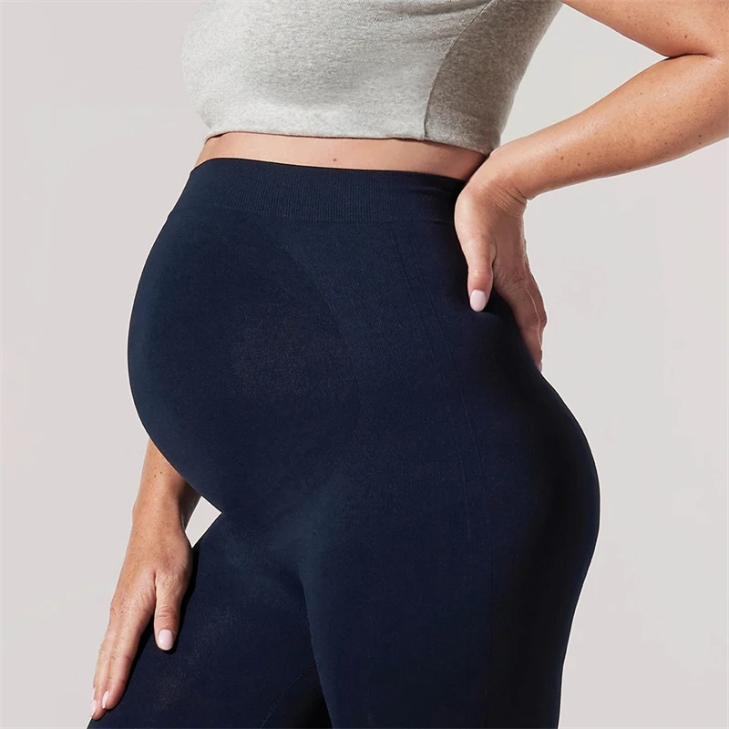 High Waist Pregnancy Yoga Shorts With Pocket Maternity wear for Women Pregnant maternity sports shorts