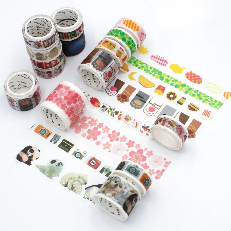 Design Cute korean stickers and washi tape custom printing,stamp girl washi tape