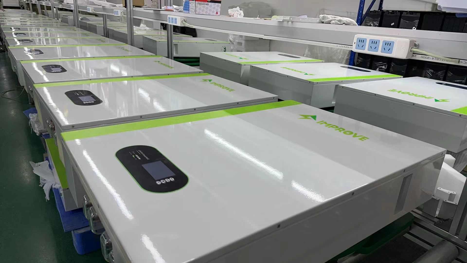 Improve Solar Off Grid Energy Storage System 24v 48v 100ah 200ah Wall Mounted Lifepo4 Battery Pack 5kwh 10kwh Power Wall