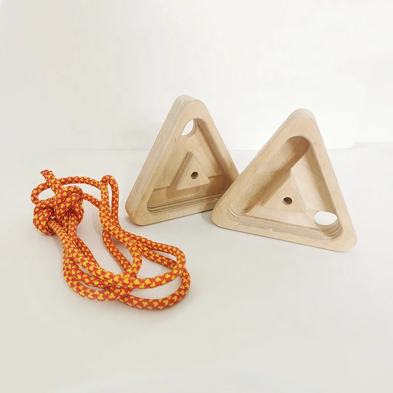 Треугольная деревянная накладка на палец для скалолазания подходит для уличных и домашних тренировок