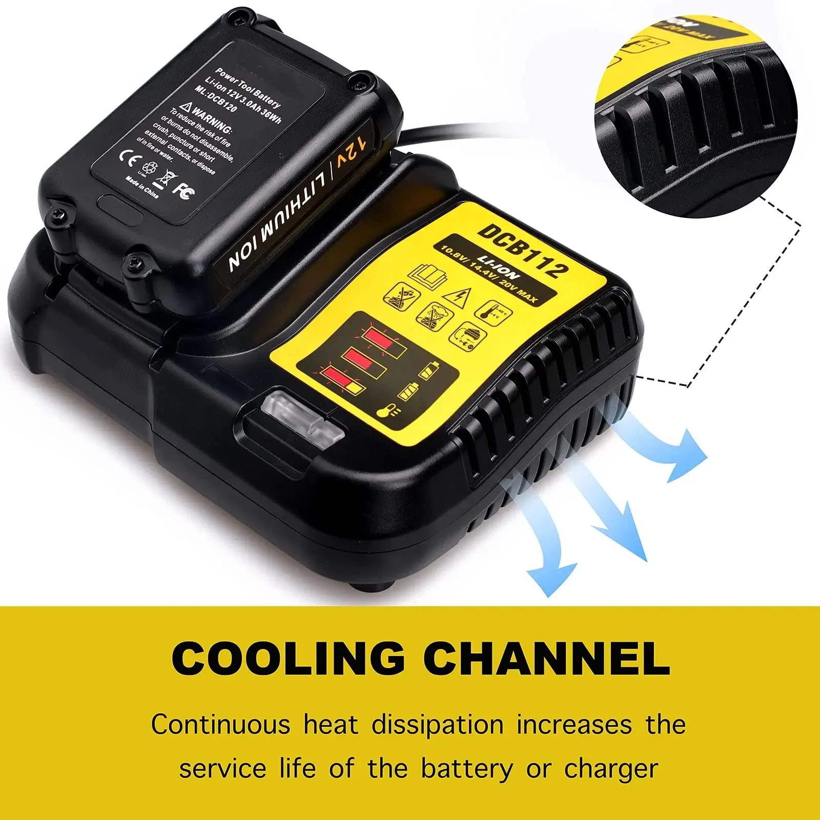 Power Tool Battery Charger Replacement 20v Dewalt Battery Charger Dcb112 For Cordless Drill Power Tool