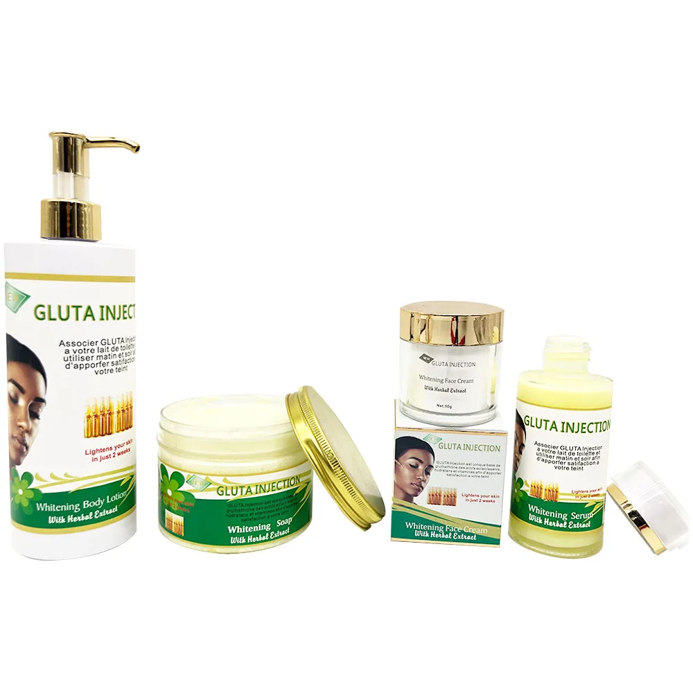 Natural Organic Herbal Extract Gluta Super Whitening  Brightening Moisturizing Remove Pimple Dark Spot Skincare Set