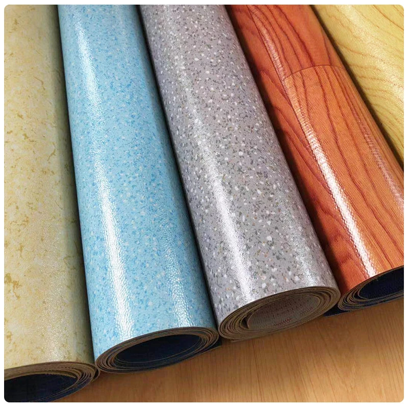 Volume discounts modern waterproof Anti abrasion linoleum piso pvc retro vinyl flooring rolls