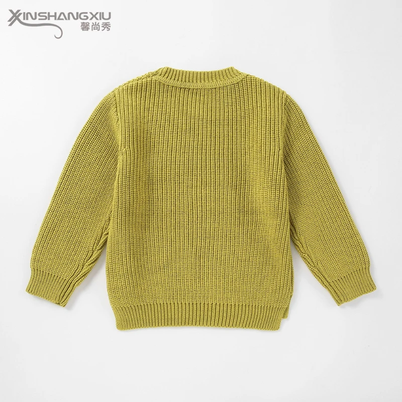 2020 autumn winter top quality knitted kids girl pullover sweater