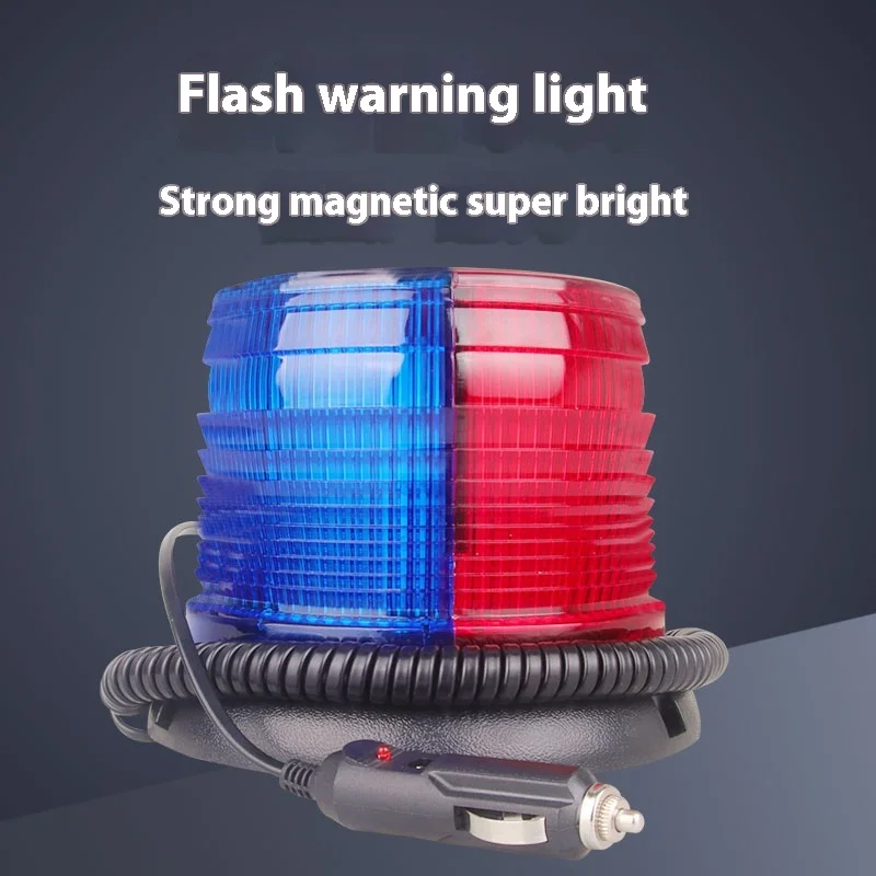 Portable Magnetic Roadblock Flashing Light LED Car Charging Warning Mobile Alarm Ceiling Light Construction Rescue Flashing