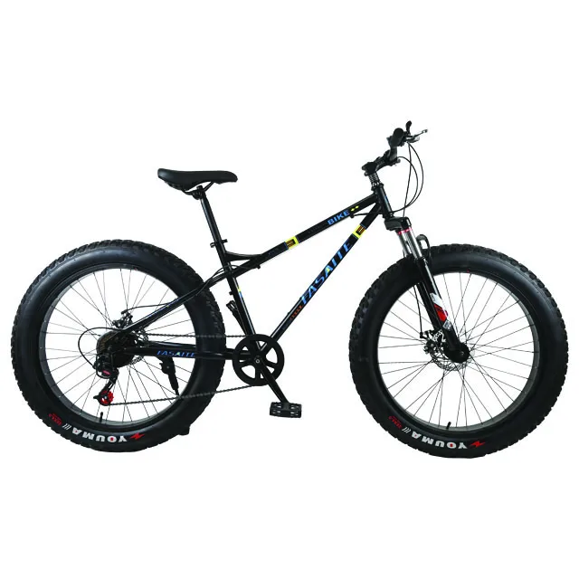 High quality Fat Bike 21 speed chinese steel frame 26 inch mountain beach bike with double disc brake snow bicycle