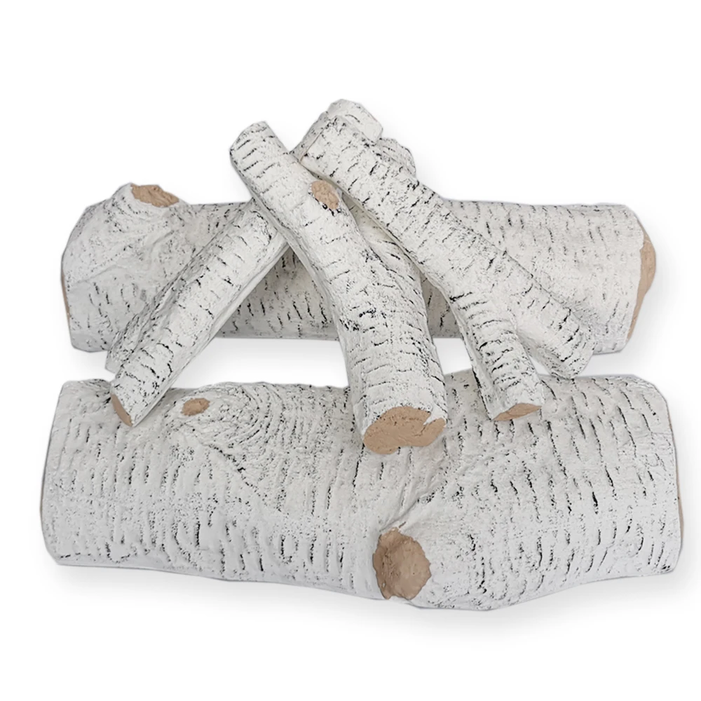 Fireplace Decoration Petite firepit Ceramic decorative Wood Gas Fireplace Log Set