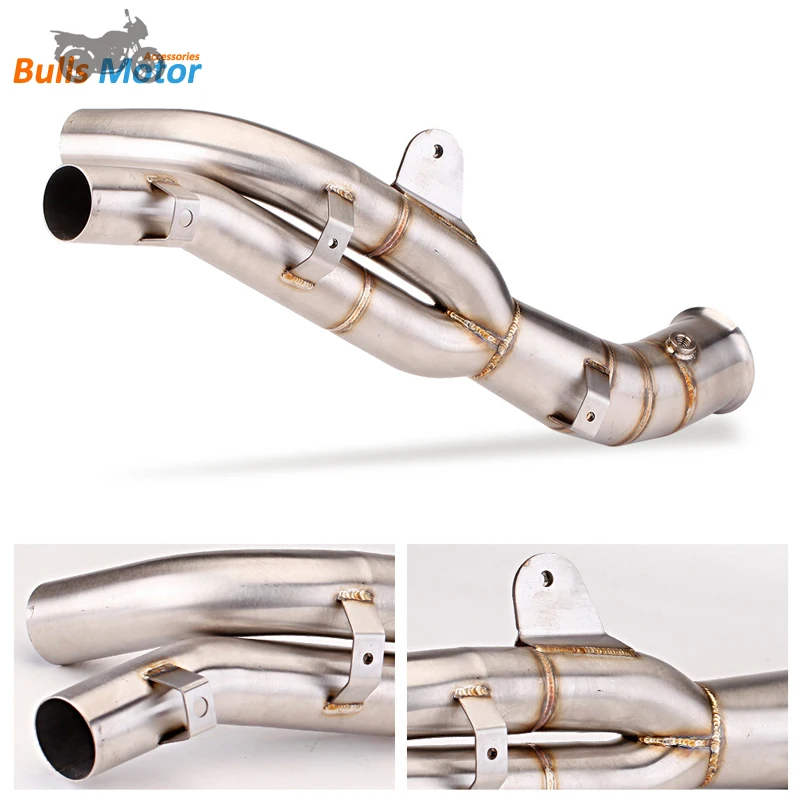 For YAMAHA R1 Exhaust Catalyst Remove Decat Pipe Motorcycle Exhaust System 2009 2010 2011 2012 2013 2014